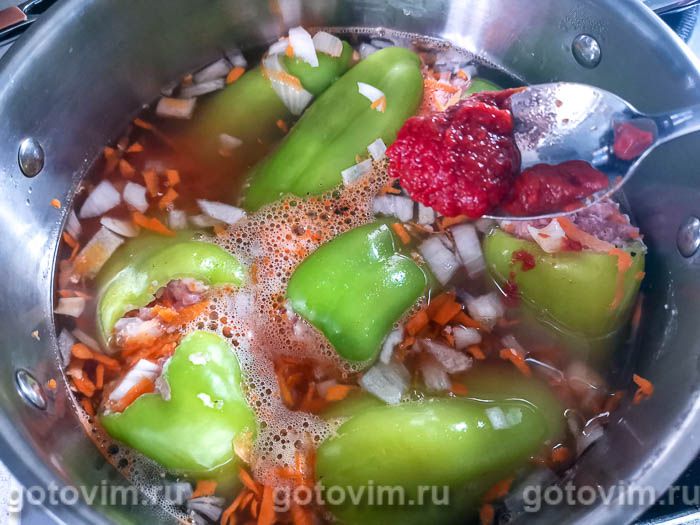 Фотографии рецепта Перцы, фаршированные индейкой, 08 Перцы, фаршированные индейкой, Шаг 08