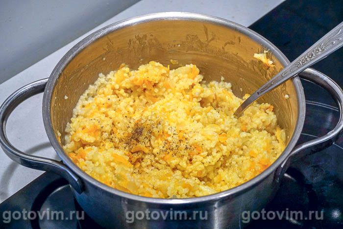 Фотографии рецепта Фаршированный перец с пшеном и сыром, 05 Фаршированный перец с пшеном и сыром, Шаг 05