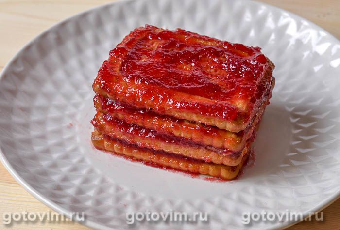 Фотографии рецепта Песочное пирожное без выпечки, 03 Песочное пирожное без выпечки, Шаг 03