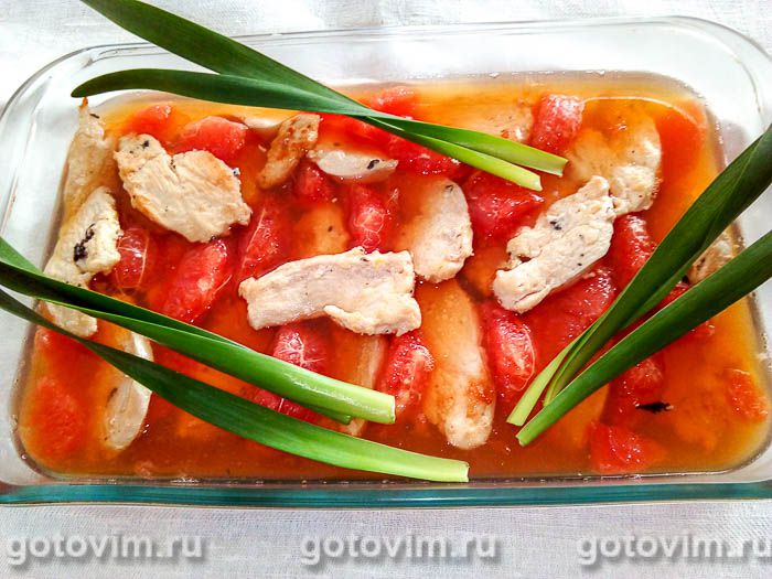 Фотографии рецепта Пикантное заливное из курицы, 06 Пикантное заливное из курицы, Шаг 06