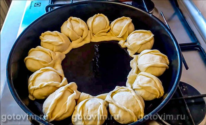 Фотографии рецепта Пирог с капустой и фаршем, 05 Пирог с капустой и фаршем, Шаг 05
