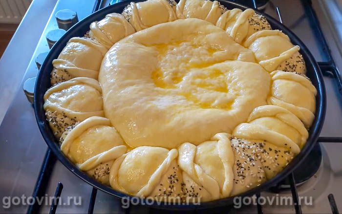 Фотографии рецепта Пирог с капустой и фаршем, 07 Пирог с капустой и фаршем, Шаг 07