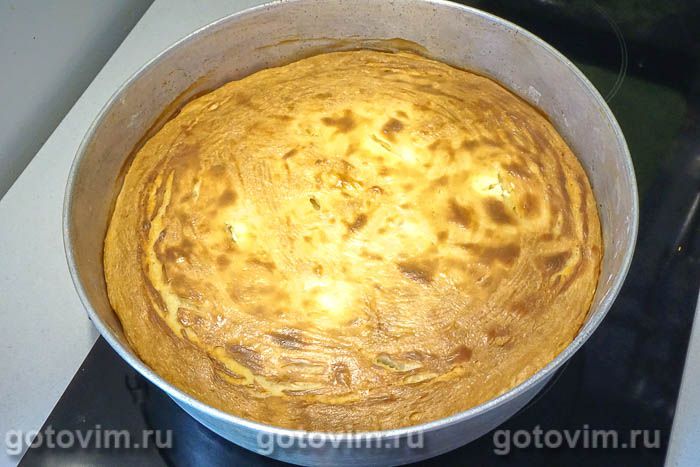 Фотографии рецепта Пирог с картошкой и солеными огурцами, 10 Пирог с картошкой и солеными огурцами, Шаг 10