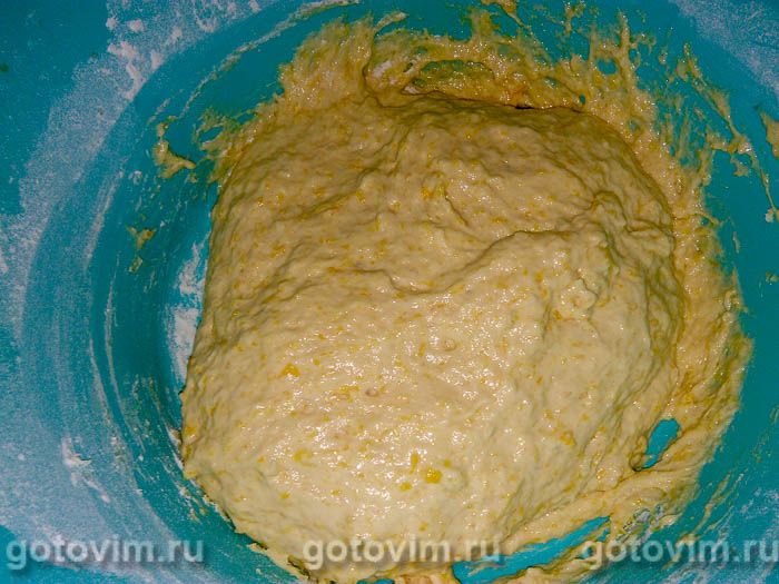 Фотографии рецепта Яблочный пирог из тыквенного теста (без яиц), 02 Яблочный пирог из тыквенного теста (без яиц), Шаг 02