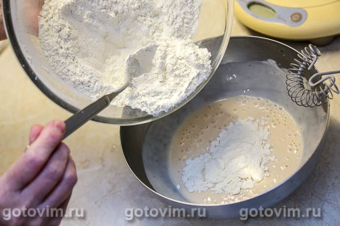 Фотографии рецепта Заливной пирог со спаржей и ветчиной, 02 Заливной пирог со спаржей и ветчиной, Шаг 02