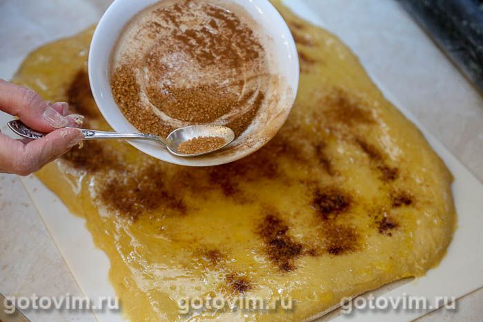 Фотографии рецепта Отрывной тыквенный пирог с корицей и сладкой глазурь, 10 Отрывной тыквенный пирог с корицей и сладкой глазурь, Шаг 10