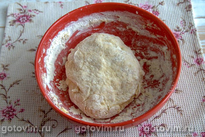 Фотографии рецепта Пирог с грибами и сыром сулугуни, 02 Пирог с грибами и сыром сулугуни, Шаг 02