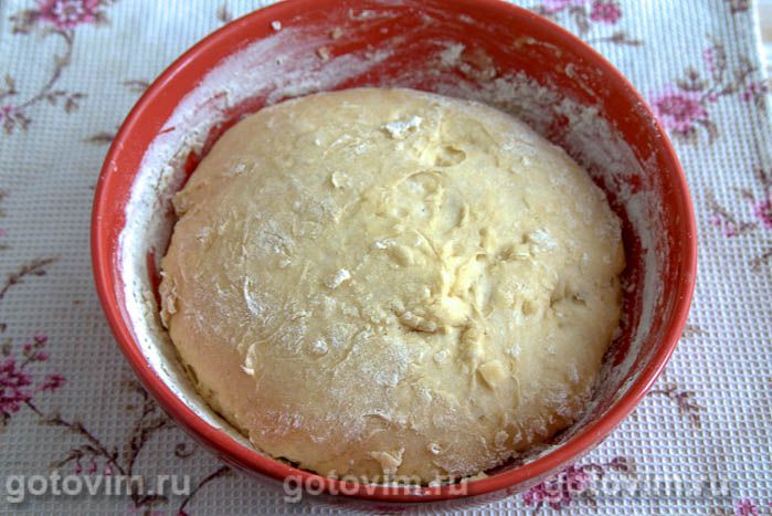 Фотографии рецепта Пирог с грибами и сыром сулугуни, 03 Пирог с грибами и сыром сулугуни, Шаг 03