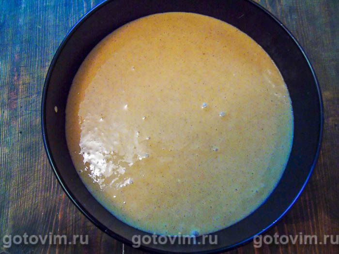 Фотографии рецепта Пирог с грушами и шоколадным соусом, 07 Пирог с грушами и шоколадным соусом, Шаг 07