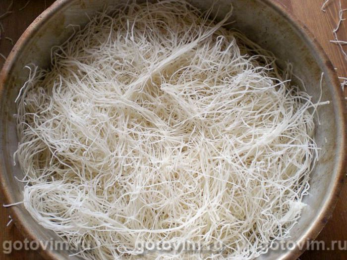 Фотографии рецепта Пирог с сыром из теста кадаиф , 02 Пирог с сыром из теста кадаиф , Шаг 02