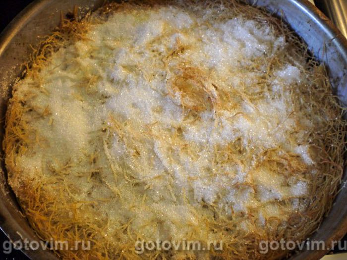 Фотографии рецепта Пирог с сыром из теста кадаиф , 06 Пирог с сыром из теста кадаиф , Шаг 06