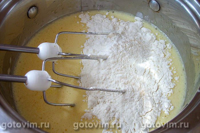 Фотографии рецепта Пирог с творогом, яблоками и маком, 03 Пирог с творогом, яблоками и маком, Шаг 03