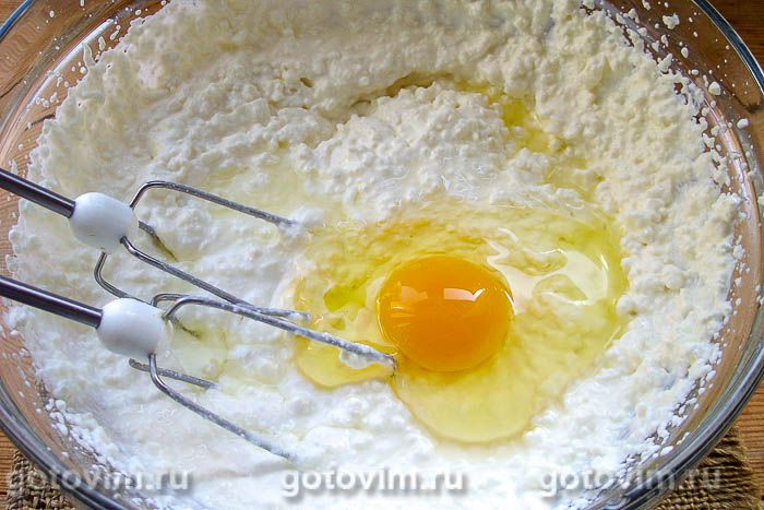 Фотографии рецепта Пирог с творогом, яблоками и маком, 05 Пирог с творогом, яблоками и маком, Шаг 05