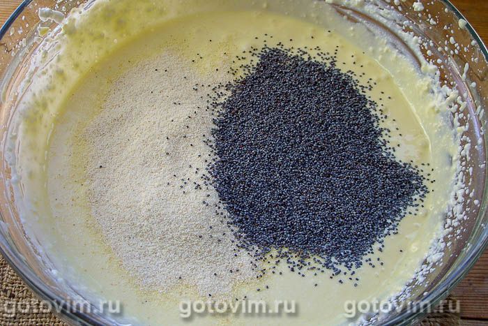 Фотографии рецепта Пирог с творогом, яблоками и маком, 06 Пирог с творогом, яблоками и маком, Шаг 06