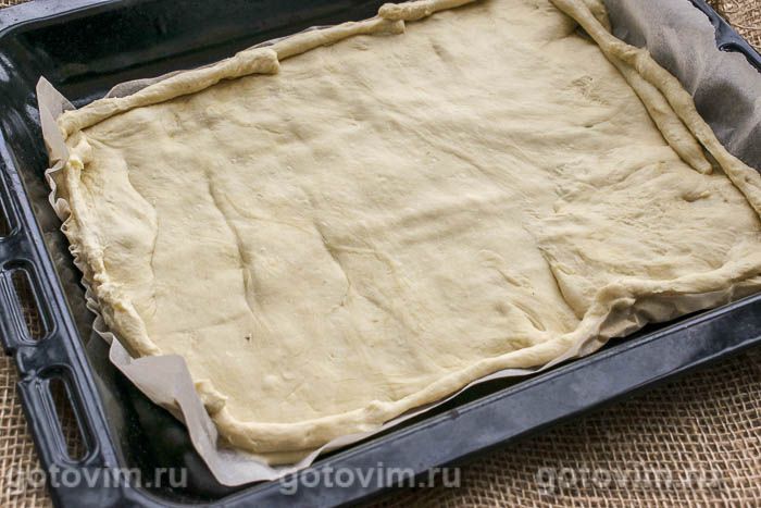Фотографии рецепта Пирог с творогом и фруктами, 04 Пирог с творогом и фруктами, Шаг 04