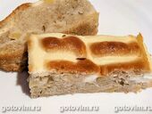 Пирог с яблоками и творогом