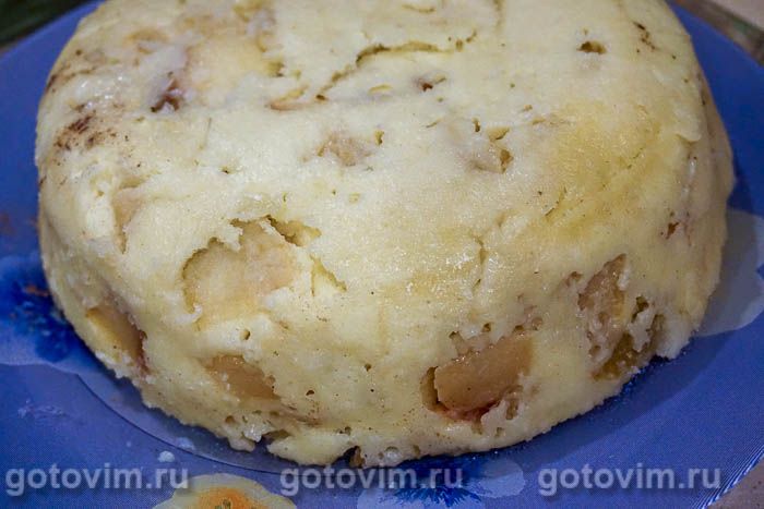 Фотографии рецепта Шарлотка с яблоками в микроволновке за 20 минут, 09 Шарлотка с яблоками в микроволновке за 20 минут, Шаг 09