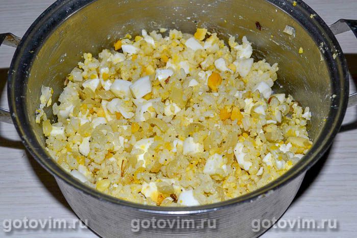 Фотографии рецепта Пирожки с рисом и яйцами, 04 Пирожки с рисом и яйцами, Шаг 04