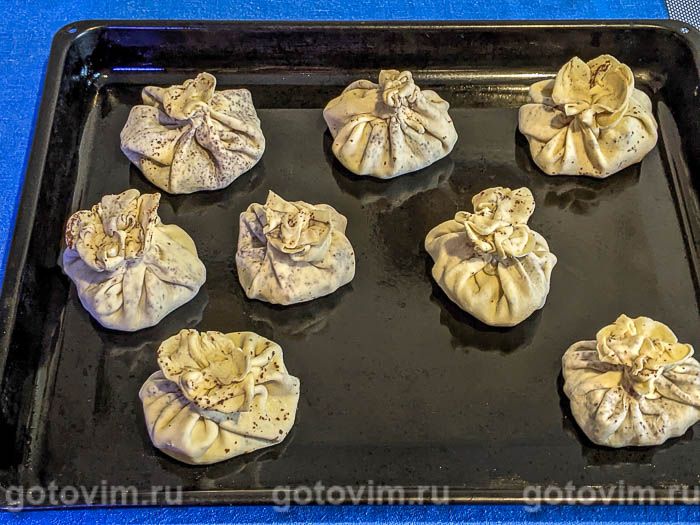 Фотографии рецепта Слойки с шоколадом и грушами, 05 Слойки с шоколадом и грушами, Шаг 05
