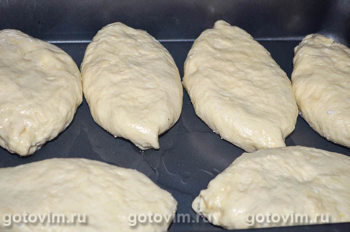 Фотографии рецепта Пирожки с творогом и курагой в духовке, 03 Пирожки с творогом и курагой в духовке, Шаг 03