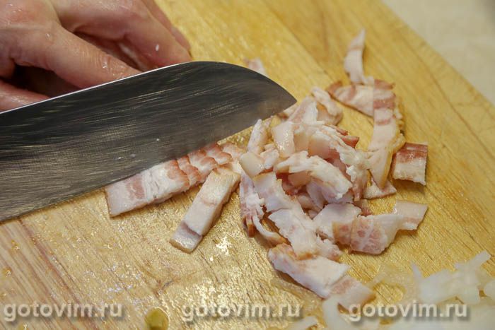Фотографии рецепта Пицца на кефире с беконом и фрикадельками, 08 Пицца на кефире с беконом и фрикадельками, Шаг 08