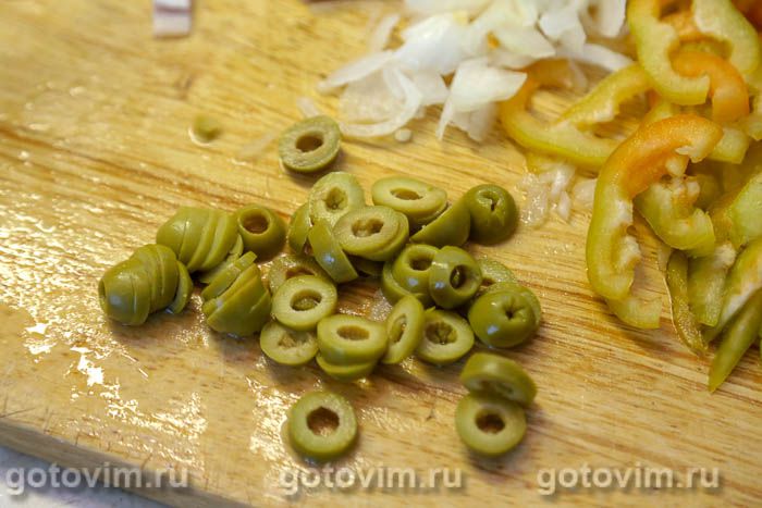 Фотографии рецепта Пицца на кефире с беконом и фрикадельками, 07 Пицца на кефире с беконом и фрикадельками, Шаг 07