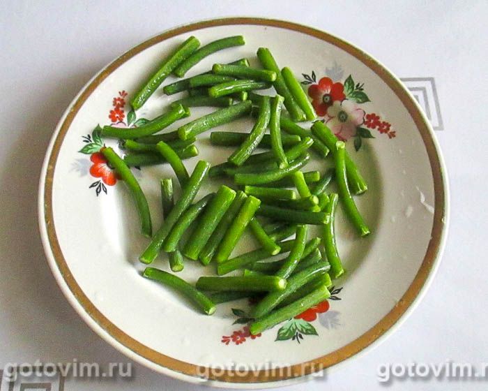 Фотографии рецепта Плов с куриным филе и чесночными стрелками в мультиварке, 04 Плов с куриным филе и чесночными стрелками в мультиварке, Шаг 04