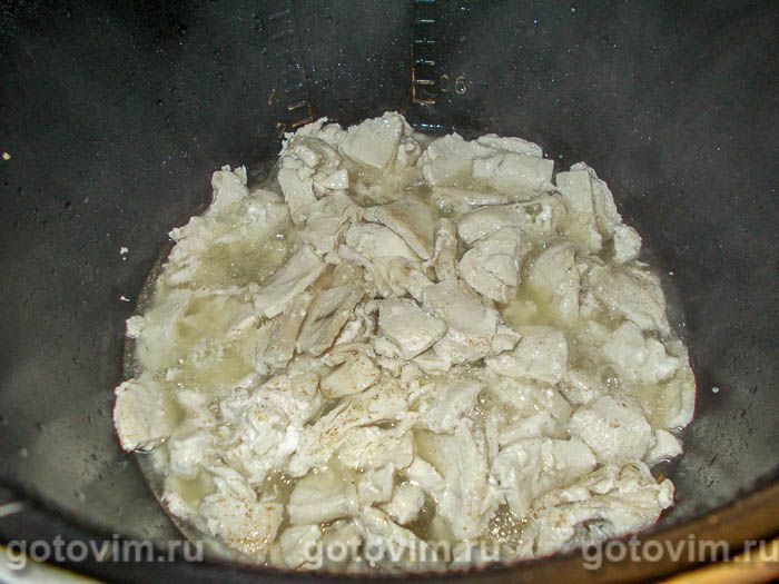 Фотографии рецепта Плов из перловки с курицей, 03 Плов из перловки с курицей, Шаг 03