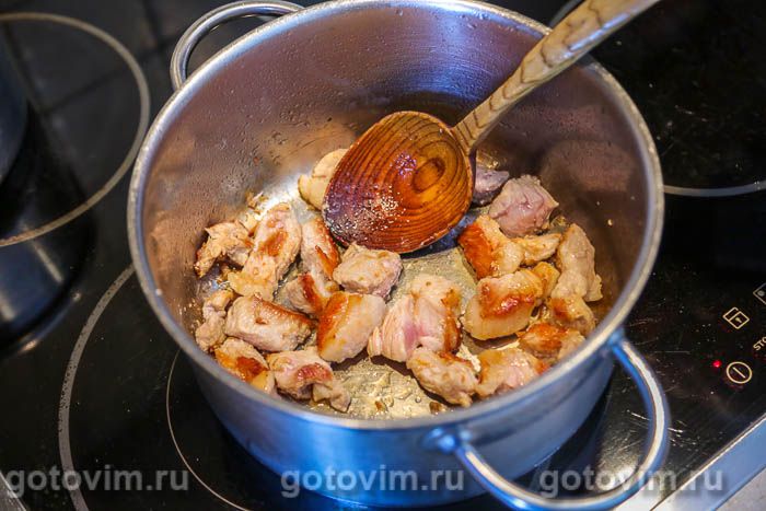 Фотографии рецепта Рис с мясом и свежей кукурузой , 05 Рис с мясом и свежей кукурузой , Шаг 05
