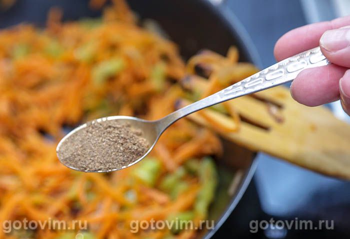 Фотографии рецепта Постный плов с рисом и машем, 04 Постный плов с рисом и машем, Шаг 04