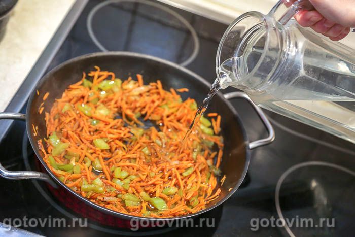 Фотографии рецепта Постный плов с рисом и машем, 05 Постный плов с рисом и машем, Шаг 05