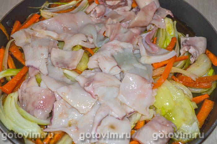 Фотографии рецепта Плов с кальмаром, 05 Плов с кальмаром, Шаг 05