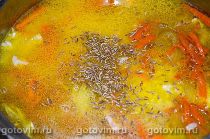Фотографии рецепта Плов с кальмаром, 07 Плов с кальмаром, Шаг 07