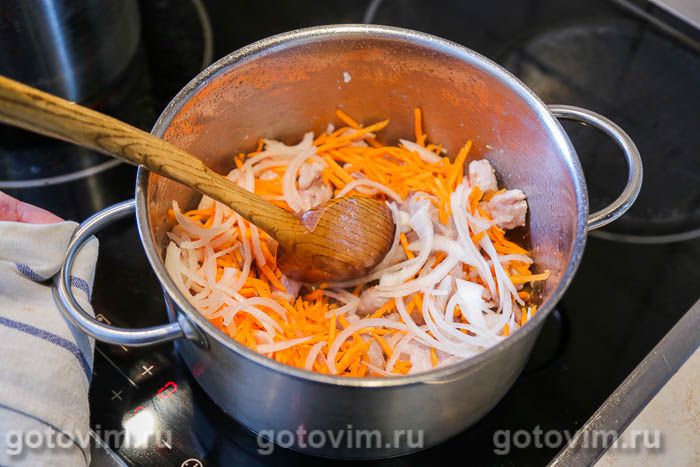 Фотографии рецепта Плов со свининой с алычой, 05 Плов со свининой с алычой, Шаг 05