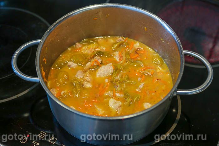 Фотографии рецепта Плов со свининой с алычой, 08 Плов со свининой с алычой, Шаг 08