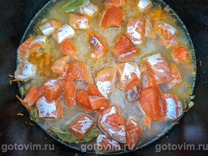 Фотографии рецепта Плов из тешек форели или семги, 03 Плов из тешек форели или семги, Шаг 03