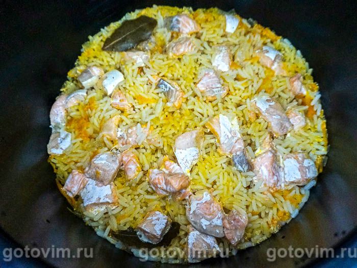 Фотографии рецепта Плов из тешек форели или семги, 04 Плов из тешек форели или семги, Шаг 04