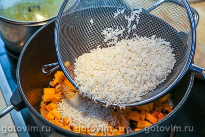 Фотографии рецепта Плов с тыквой, 05 Плов с тыквой, Шаг 05