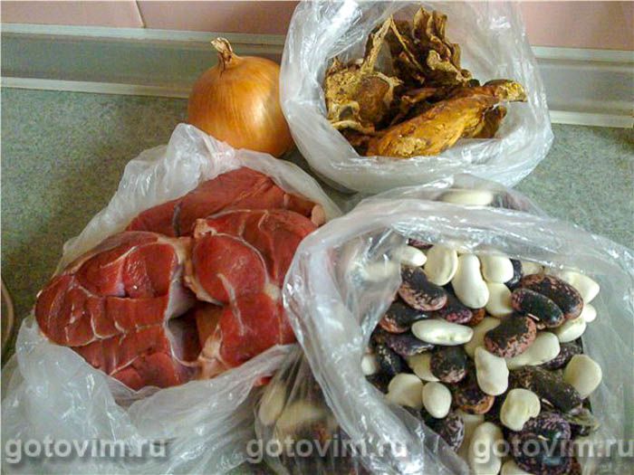 Фотографии рецепта Похлебка с грибами и фасолью, 01 Похлебка с грибами и фасолью, Шаг 01