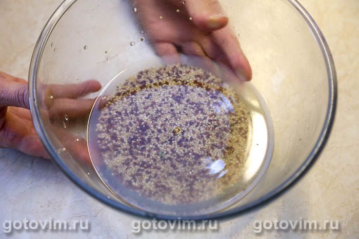 Фотографии рецепта Поке из киноа с куриной грудкой, авокадо и бобами эдамаме, 02 Поке из киноа с куриной грудкой, авокадо и бобами эдамаме, Шаг 02