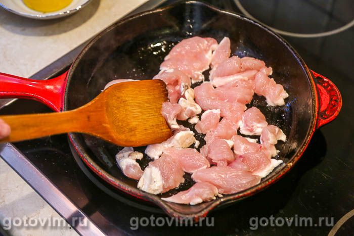 Фотографии рецепта Поке с жареной куриной грудкой в соусе терияки, манго, авокадо и бобами эдамаме, 07 Поке с жареной куриной грудкой в соусе терияки, манго, авокадо и бобами эдамаме, Шаг 07