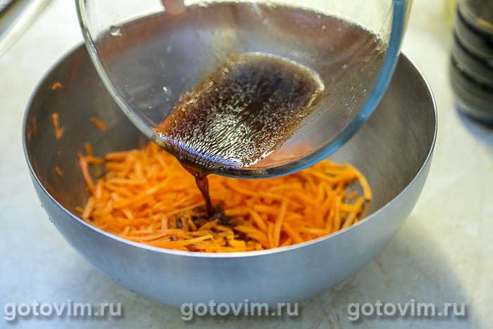 Фотографии рецепта Поке с жареной куриной грудкой в соусе терияки, манго, авокадо и бобами эдамаме, 05 Поке с жареной куриной грудкой в соусе терияки, манго, авокадо и бобами эдамаме, Шаг 05