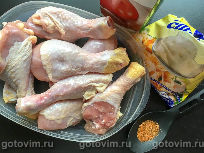 Фотографии рецепта «Полированные» куриные ножки в томатном соусе, 01 «Полированные» куриные ножки в томатном соусе, Шаг 01