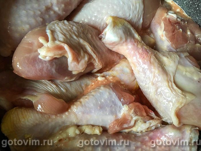 Фотографии рецепта «Полированные» куриные ножки в томатном соусе, 03 «Полированные» куриные ножки в томатном соусе, Шаг 03