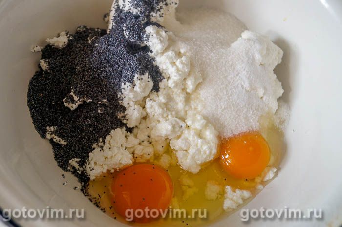 Фотографии рецепта Пончики из творожного теста с маком, 01 Пончики из творожного теста с маком, Шаг 01