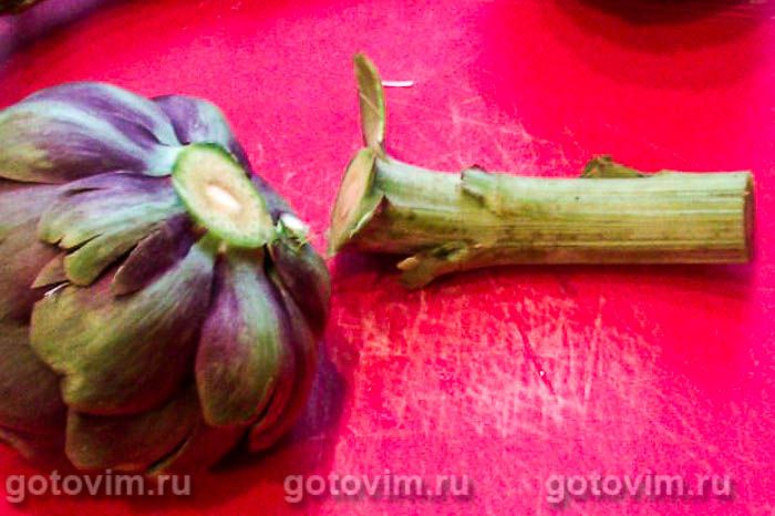 Фотографии рецепта Постное орзотто с артишоками, 01 Постное орзотто с артишоками, Шаг 01