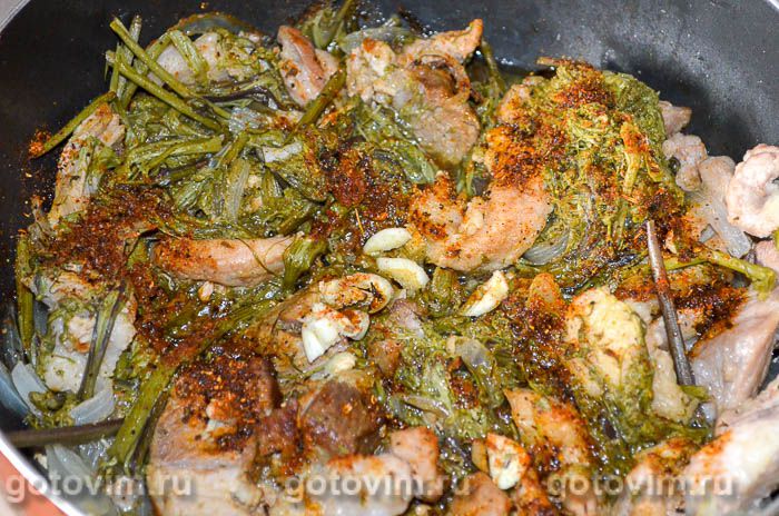Фотографии рецепта Папоротник с мясом, 06 Папоротник с мясом, Шаг 06
