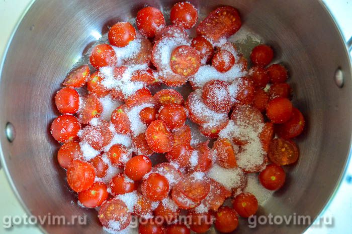 Фотографии рецепта Пряное варенье из помидоров черри, 02 Пряное варенье из помидоров черри, Шаг 02