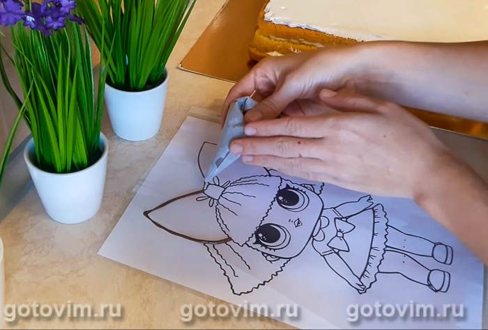 Фотографии рецепта Бисквитный торт с кремом из сгущенки, 05 Бисквитный торт с кремом из сгущенки, Шаг 05