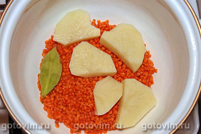 Фотографии рецепта Пюре из чечечвицы с жареными шампиньонами, 01 Пюре из чечечвицы с жареными шампиньонами, Шаг 01